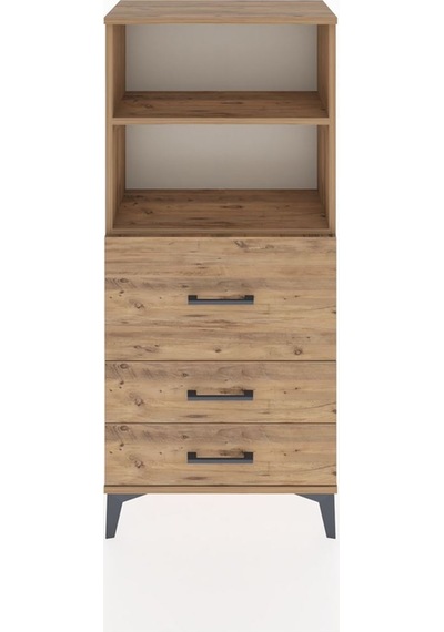 Hyperion Dolap 2 Raflı 3 Çekmeceli 60x44x134 Çam-çam Atlas Çam