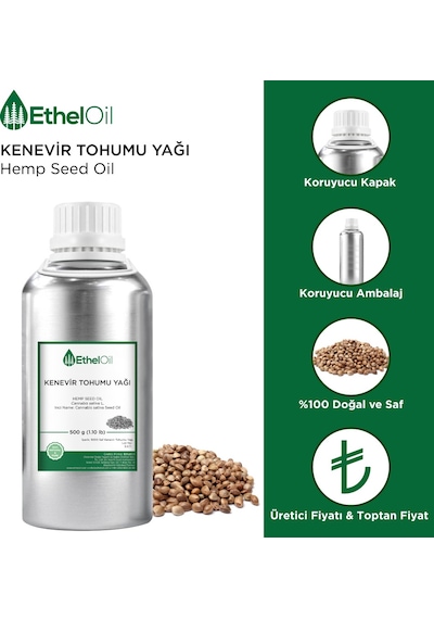 Etheloil Kenevir Tohumu Sabit Yağı 500 G