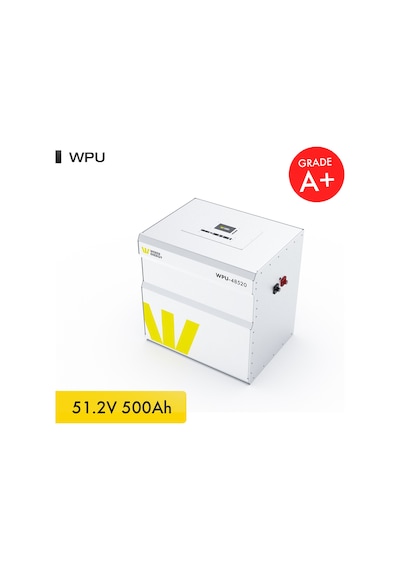 Werer Energy 48V 500Ah 26.8kW LiFePO4 WPU Series Bluetooth’lu Lityum Demir Fosfat Akü
