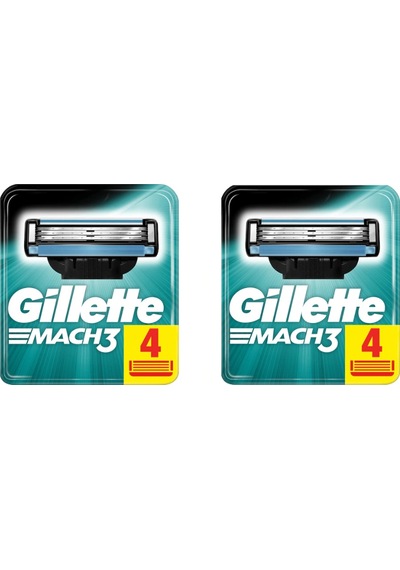Gillette Mach3 Yedek Başlık 2 x 4'lü