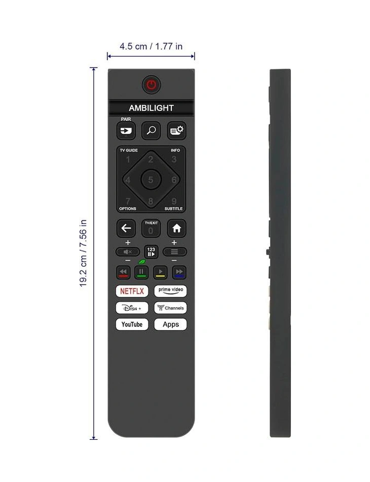 Pihilips İle Uyumlu Model 65pus8510/12 Android Led Tv Kumandası-mikrofonsuz