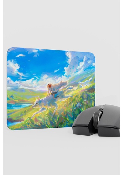 Mononoke Hime Anime V3 - 22x18 Gaming Kauçuk Kaymaz Taban Mouse Pad Fare Altlığı