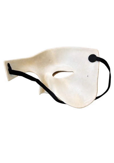 Beyaz Yarım Erkek Maske Phantom Parti &amp Amp Balo Maskesi