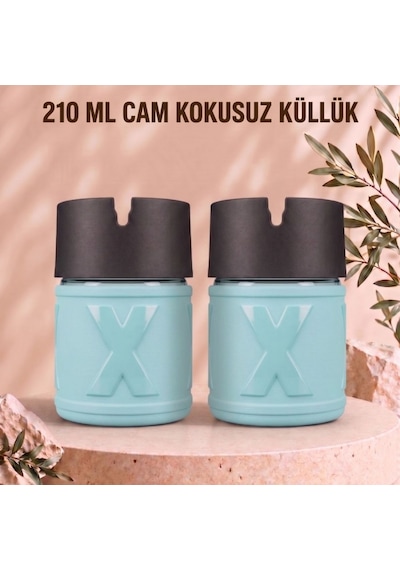 2 Adet X Cam Kokusuz Küllük Koku Hapseden Kapaklı Rüzgar Önleyici Kapaklı Araç Ve Ev Kullanımına Uygun Turkuaz 210 Ml