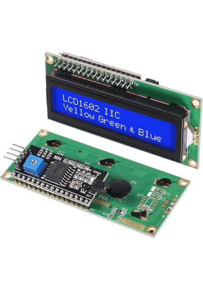 2x16 Lcd - Lcd1602 Mavi Ekran + Iıc/ı2c Arayüz Modülü