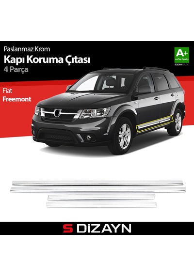 S-Dizayn Fiat Freemont Kapı Koruma Çıtası Krom 2008-2020