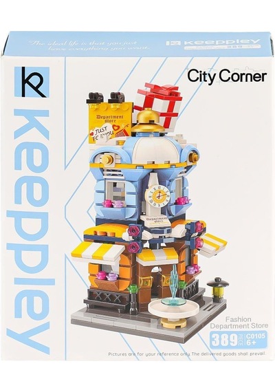 Kp0105 Keeppley City Corner Department Store Blok Seti 389 Parça