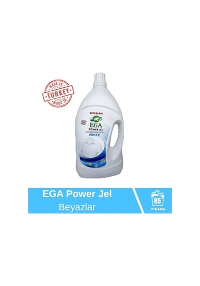 Ega Kimya Power Jel Beyaz Sıvı Yıkama Deterjanı 3900 ML