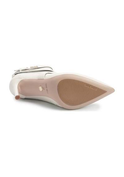 Nine West Justel 5pr Kırık Beyaz Kadın Topuklu Bot 000000000102012349 Beyaz