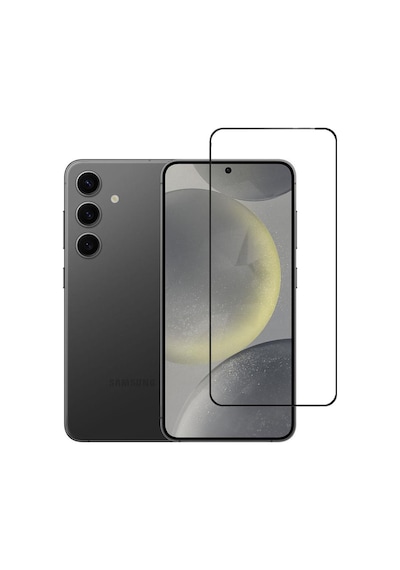 Samsung Galaxy S24 Plus Uyumlu Tam Kaplayan Darbeye Dayanıklı Kırılmaz Cam Seramik Ekran Koruyucu