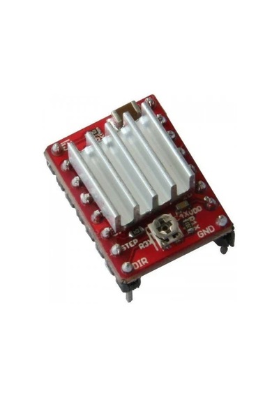 A4988 Soğutuculu Dc 8-35v 2a Step Motor Sürücü Kartı Kırmızı Pcb