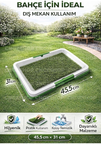 Cngzshop Pet Park Köpek Tuvalet Eğitim Parkı, 31 X 45,5 Cm, Büyük Boy