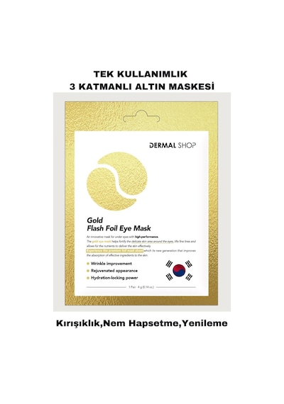 DERMAL Gold Flash Foil Göz Maskesi 4 gr