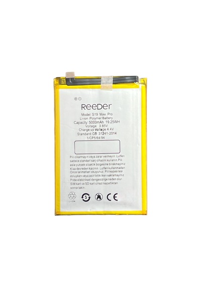 Reeder S19 Max Pro Batarya