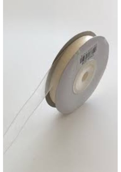 1 Cm Organze Kurdele Krem