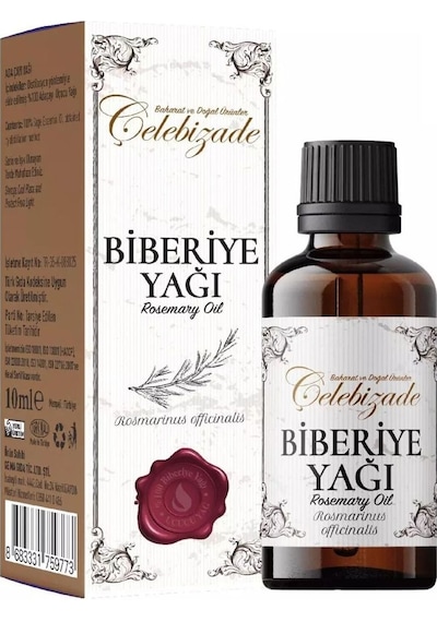 Çelebizade %100 Saf Biberiye Uçucu Yağı 10 ML