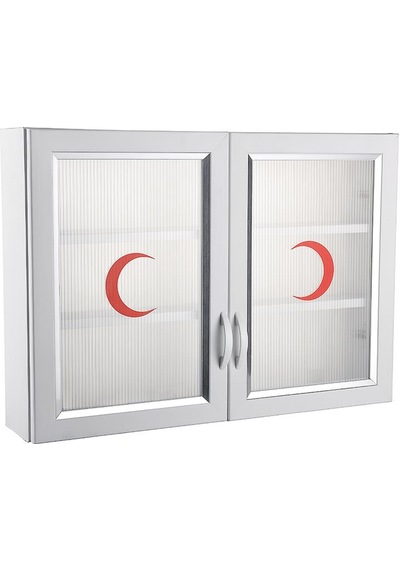 Omnipazar Clk-846 Pvc İlk Yardım Ecza Dolabı 2 Kapaklı Beyaz Beyaz