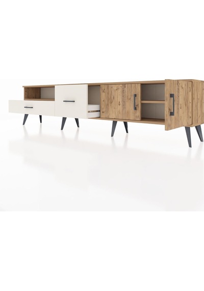 Arges Tv Ünitesi 2 Raflı 2 Çekmeceli 2 Kapaklı 220x30x51 Çam-çam/aytaşı Atlas Çam/aytası - Atlas Çam Arges Tv Ünitesi 2 Raflı 2 Çekmeceli 2 Kapaklı 220x30x51 Çam-çam/aytaşı Atlas Çam/aytası - Atlas Çam