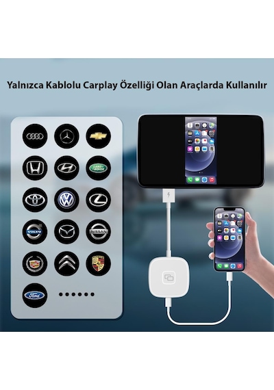 İphone İpad Carplay Ve Youtube Screen Mirror Aktarım Adaptörü