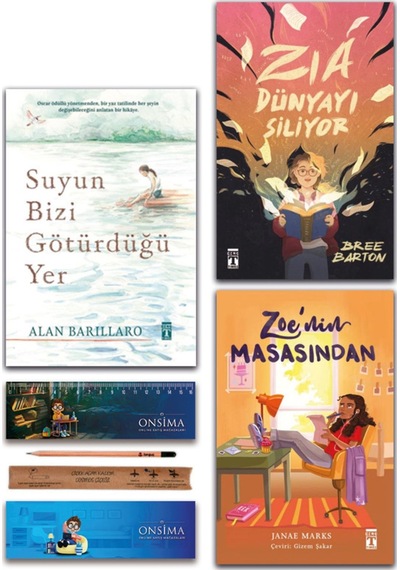 Genç Timaş Suyun Bizi Götürdüğü Yer - Zia Dünyayı Siliyor - Zoe Nin Masasından Set 3 Kitap