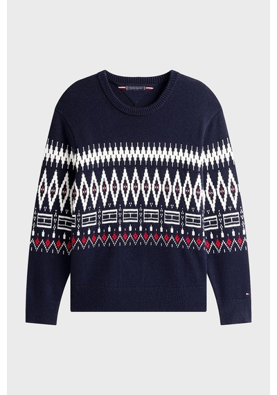 Tommy Hilfiger Erkek Kazak Mw0mw40844 0a4 Lacivert-beyaz Lacivert-beyaz