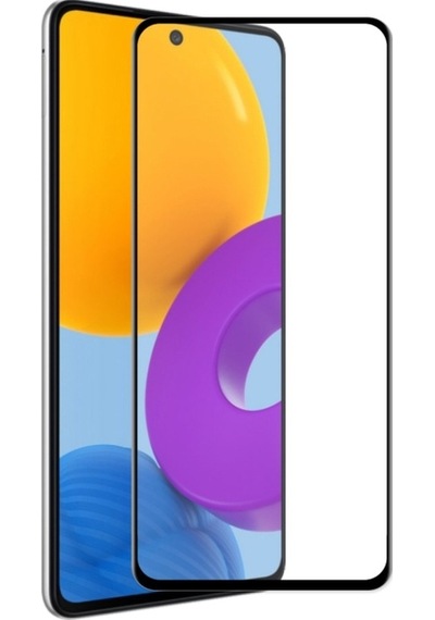 Samsung Galaxy M52 İle Uyumlu Şeffaf Ekranı Tam Kaplayan 5d Cam Kırılmaz Cam Ekran Koruyucu