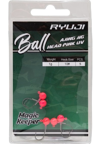 Ryuji Ball Ajing Pink Uv 10 Jig Head 1gr 1gr