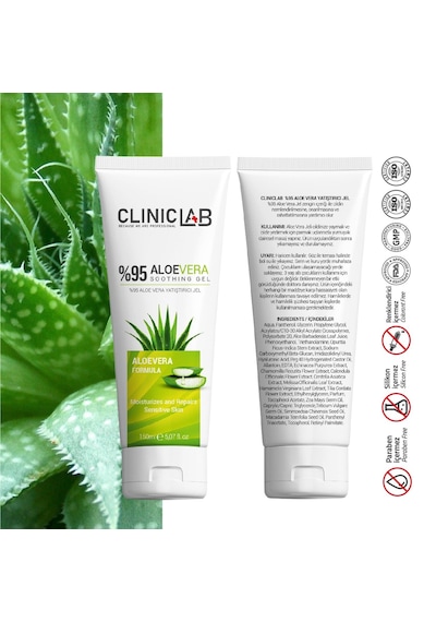 Cliniclab Aloe Vera %95 Yatıştırıcı ve Onarıcı Jel 150 ML