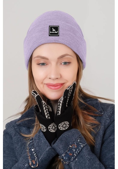 Unisex Kışlık Bere Şapka Düz Logolu Yumuşak Triko Basic Akrilik Beanie 001