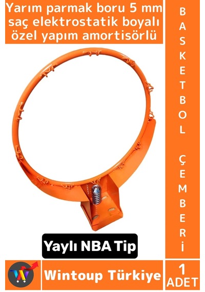 Basketbol Dayanıklı Profesyonel Spor Okulu Kurs Saha Antrenman Yaylı Nba Tipi Şık Basketbol Çemberi