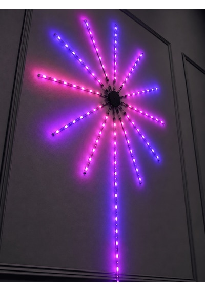 Rgb Led Duvar Lambası, İç Mekan, Telefon Kontrollü, Dekoratif Çok Renkli
