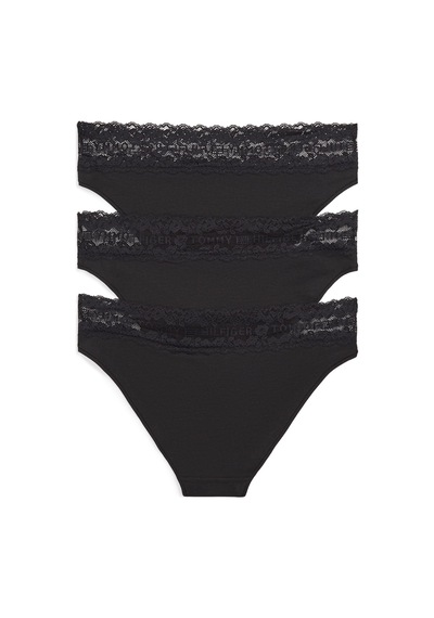 Tommy Hilfiger Kadın Siyah 3'lü Paket Bikini Külot-16126