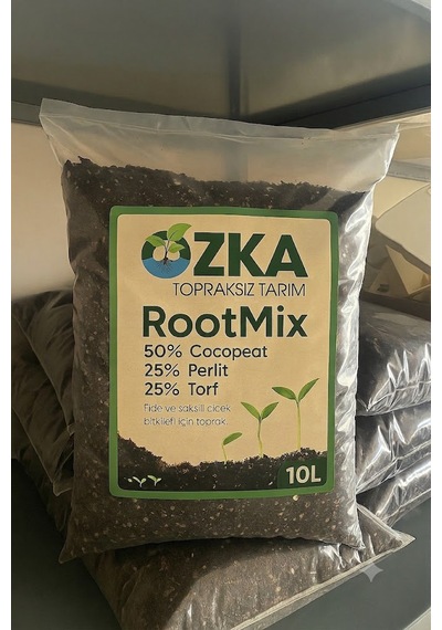 Rootmix 10l Fide Ve Çiçek Toprağı - Cocopeat, Perlit Ve Torf Karışımlı Saksı Toprağı 10 L