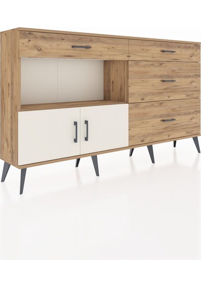 Arges Konsol Tek Raflı 4 Çekmeceli 2 Kapaklı 176x30x99 Çam-aytaşı/çam Aytası/atlas Çam - Atlas Çam Arges Konsol Tek Raflı 4 Çekmeceli 2 Kapaklı 176x30x99 Çam-aytaşı/çam Aytası/atlas Çam - Atlas Çam