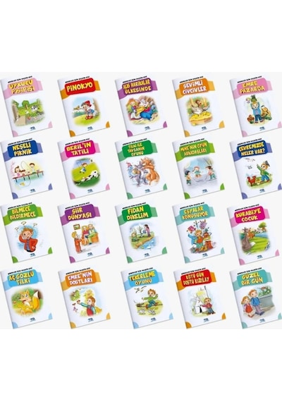 Tandem Yayınları Minikler İçin Seçkin Dizisi 20 Kitap 1.Sınıflar İçin + Değerlendirme Kitapçığı