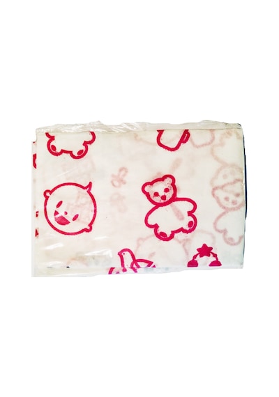 Baby Me Penye Ağız Bezi 8 Adet 28X28 Cm Pembe Ayıcık Desenli Pembe