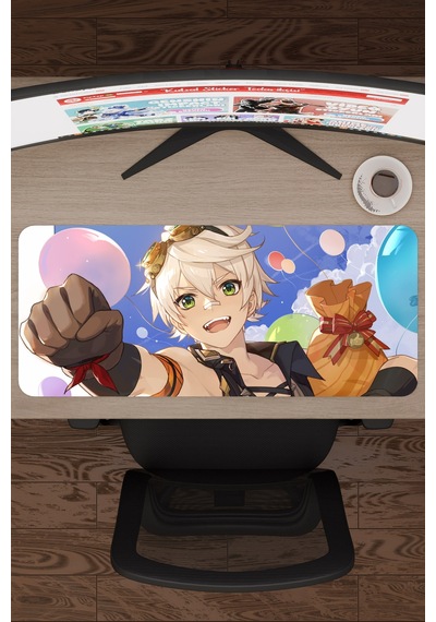 Bennett Genshin Impact Anime Gacha V4 - 70x30 Xl Gaming Mouse Pad Fare Altlığı