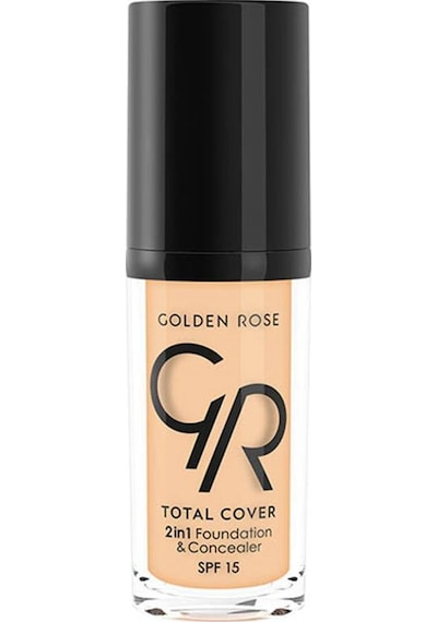 Golden Rose Total Cover Fondöten 22 Natural Beige 30 ML
