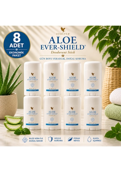 Forever Aloe Ever - Shield Stick Deodorant 8 x 92 G