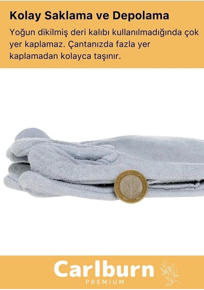 Deluxe Serisi Yanmaz Isıya Dayanıklı Eldiven Kaynak Yangın Için Su Geçirmez Çok Amaçlı Deri Eldiven