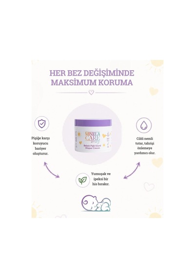 Minela Care 100% Doğal Bebek Pişik Kremi 100 Gr