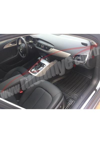 Audi A6 2012-2013 3D Kauçuk Havuzlu Paspas Kokusuz Araca Özel