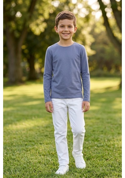 Kiagu Erkek Çocuk Uzun Kollu Basic Düz Tişört %100 Pamuk Bisiklet Yaka T-shirt 2-13 Yaş Lila Kiagu Erkek Çocuk Uzun Kollu Basic Düz Tişört %100 Pamuk Bisiklet Yaka T-shirt 2-13 Yaş Lila
