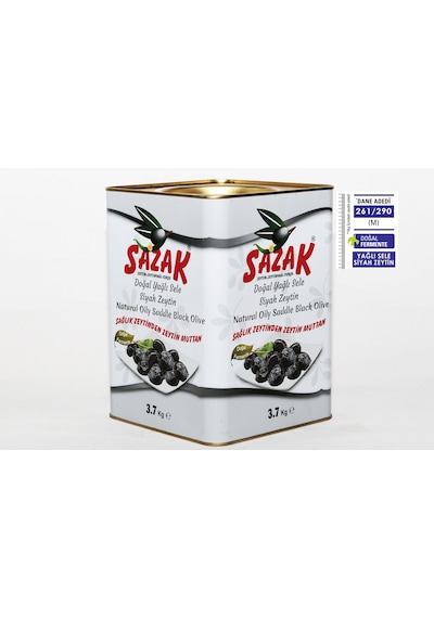 Sazak Yağlı Sele 261-290 KB M Siyah Zeytin Teneke 3700 G