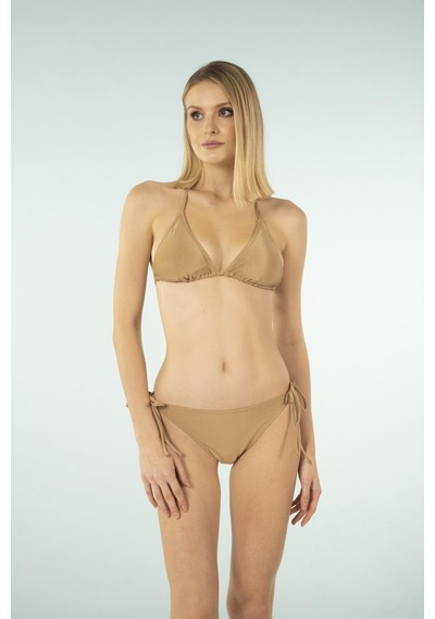 Estiva Üçgen İpli Bikini Takımı - Kahverengi