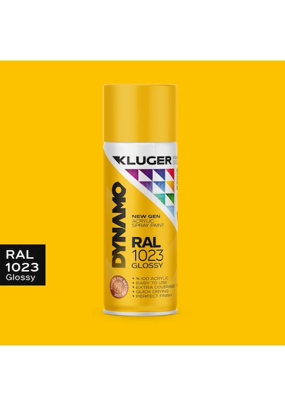 Kluger Krom Sarı Spey Boya Ral 1023
