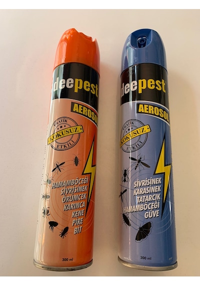Deepest Sinek Aerosol 300 ML + Deepest Böcek Aerosol 300 ML