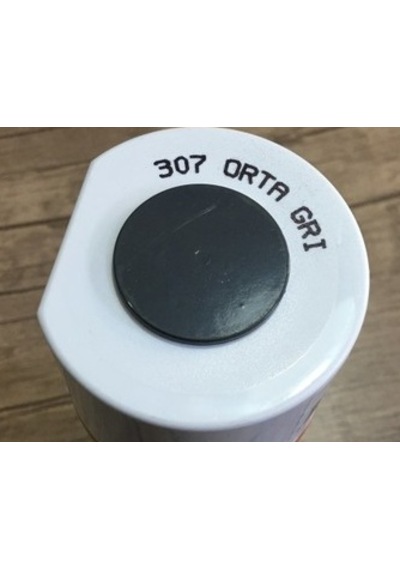 Akçalı 400 ML Tampon Boyası Parlak Koyu Gri Sprey Boya Akrilik