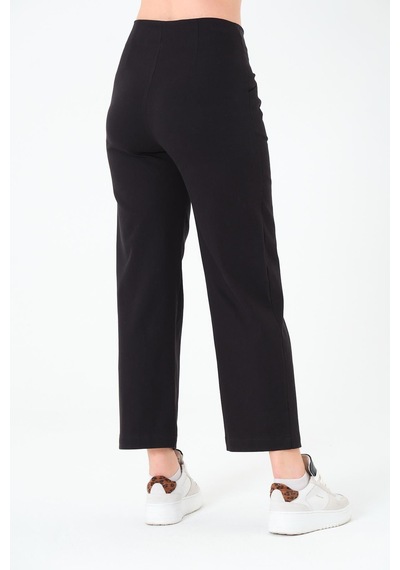 Sortie Collection Kemersiz Gabardin Pantolon Siyah