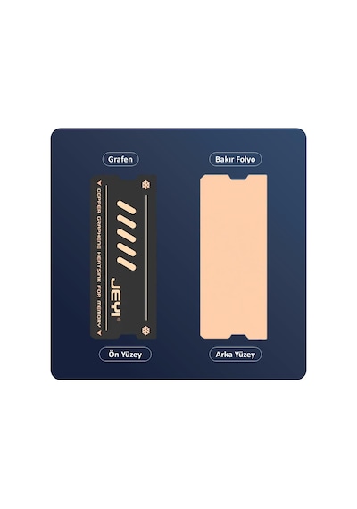 Nb-cg Laptop Ram Soğutucu, Bakır-grafen Heatsink, Ddr3 / Ddr4 / Ddr5 Sodımm İle Uyumlu, 2'li Pa Standart